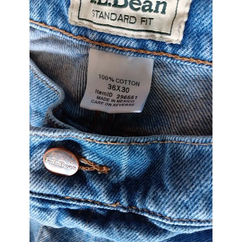 L.L. Bean Men's Denim Jeans 36x30‎